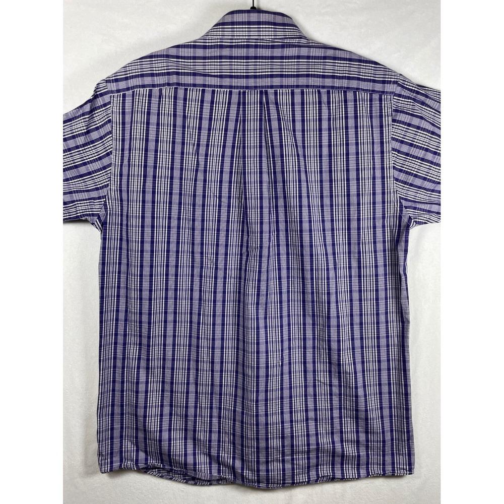 michael kors mens 100% cotton plaid button down 16 32/33 preppy old money - Picture 3 of 9